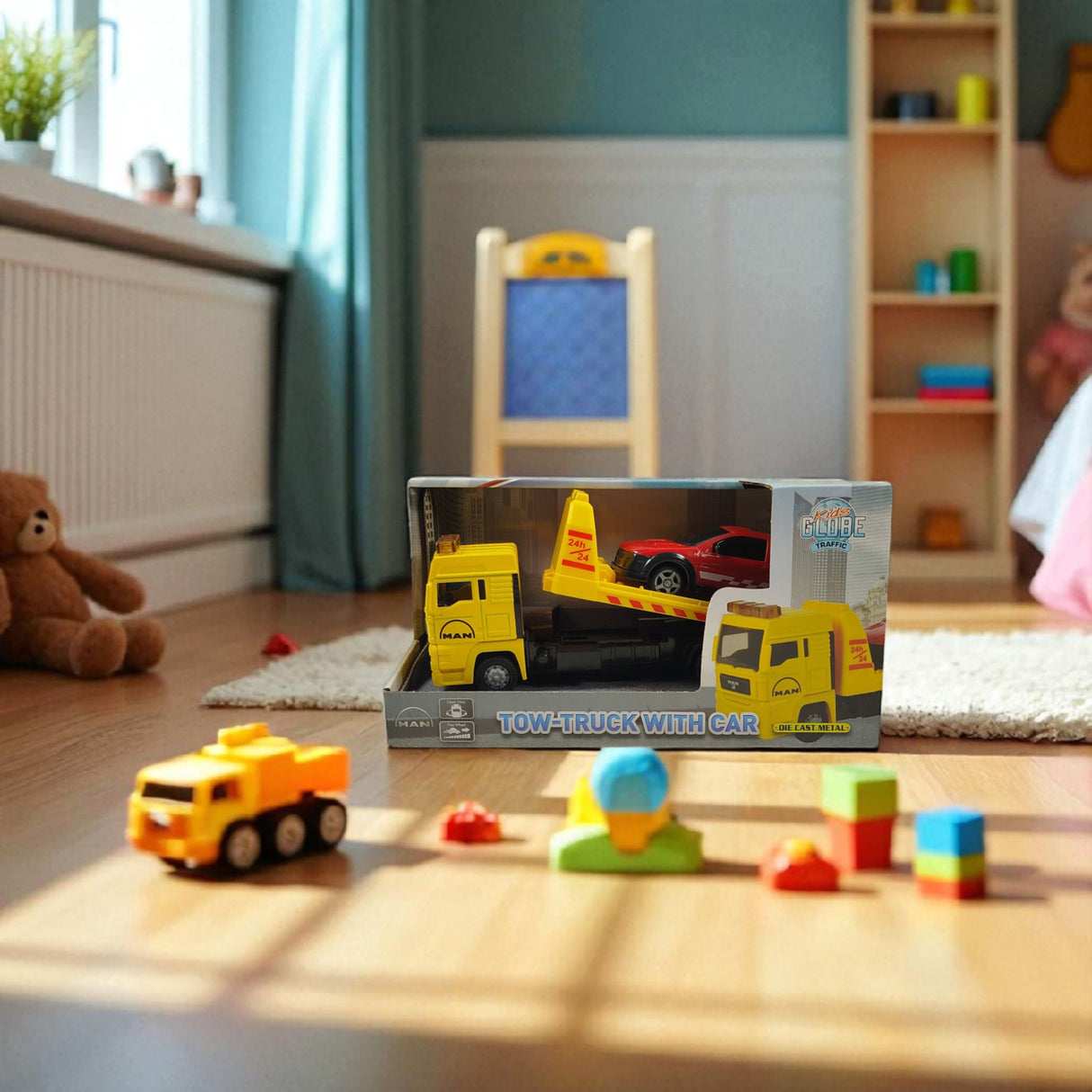 MAN Abschleppwagen Spielzeug mit Auto