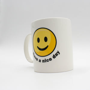 Mittelfinger Kaffeebecher - Have a nice Day mit Überraschung am Boden