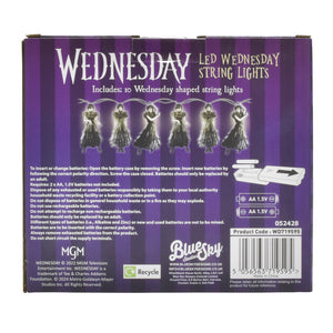 Wednesday Addams Lichterkette mit 10 Elementen