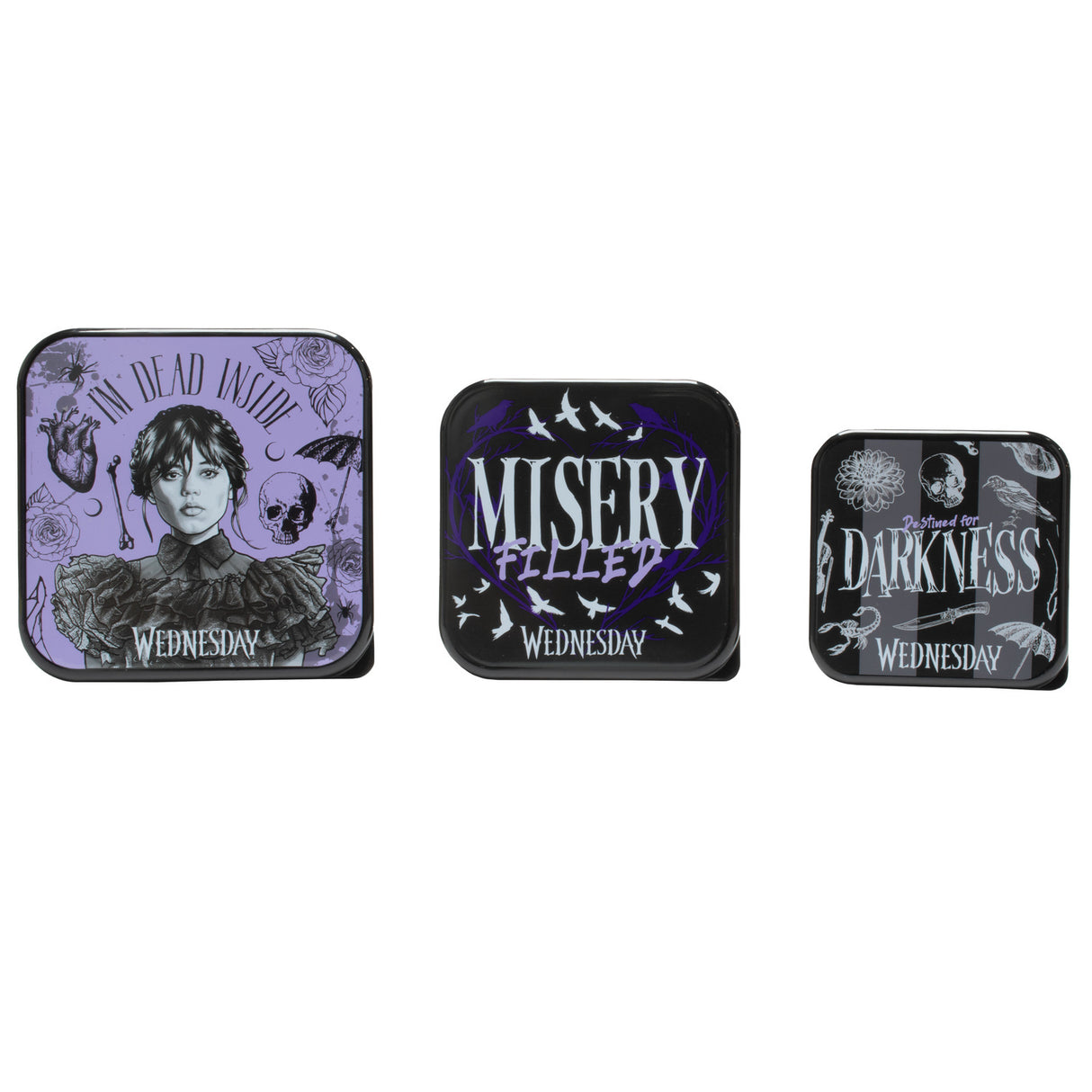 Wednesday Addams Vesperdosen im 3er Set