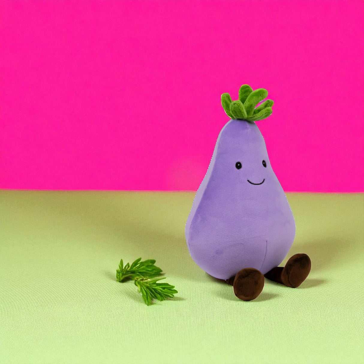 Kawaii Aubergine Animigos Funky Friends Kuscheltier