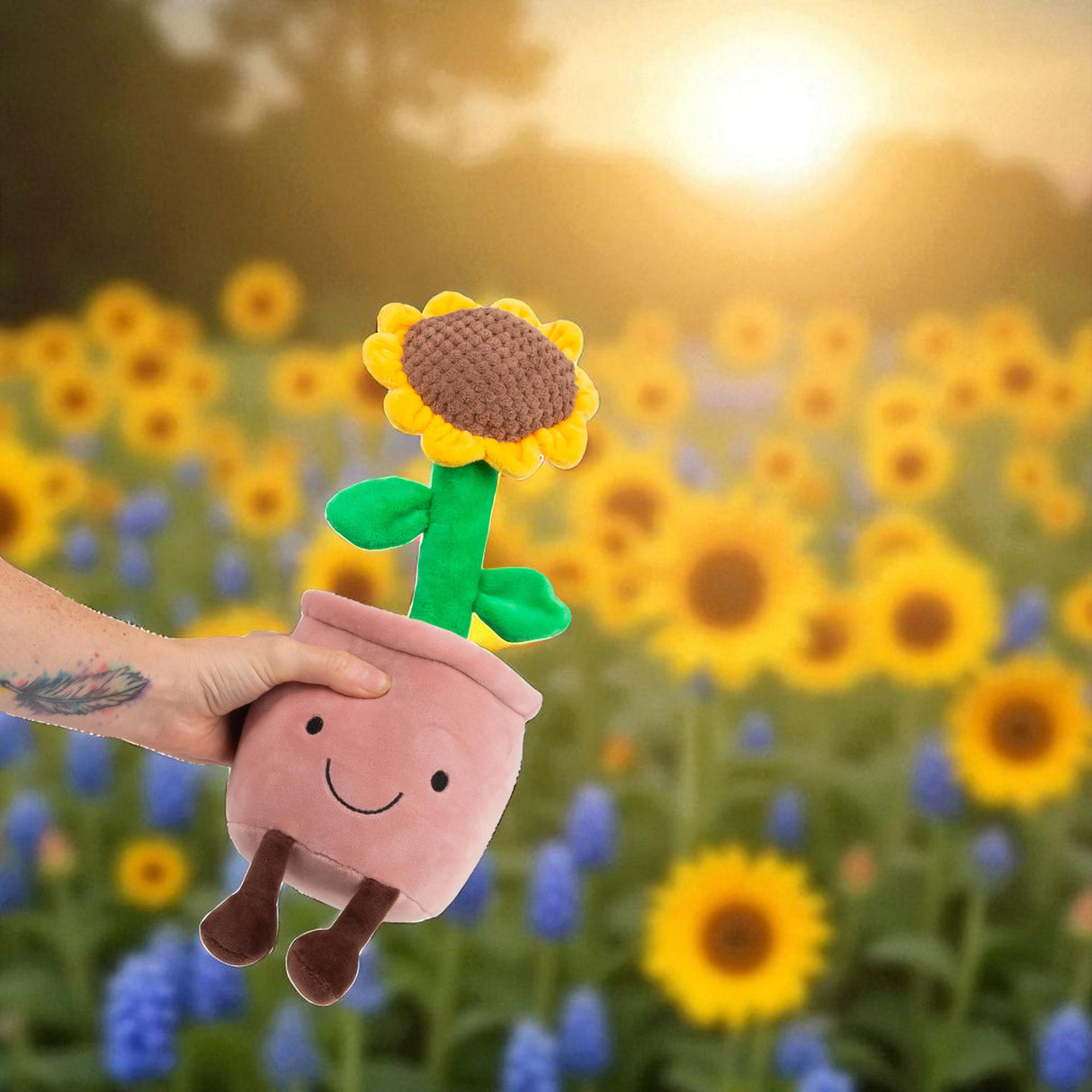 Kawaii Sonnenblume Animigos Funky Friends Kuscheltier