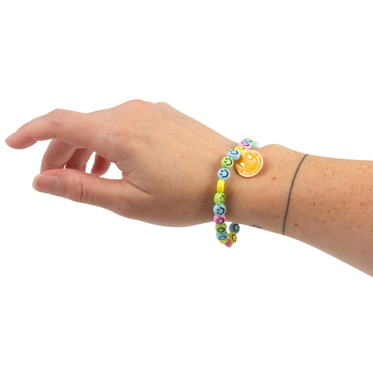 Smile Gesichter Bastelset Pastell Armband DIY Set