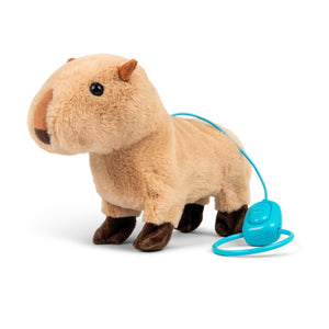 Capybara Animigos Kuscheltier an der Leine mit Lauffunktion