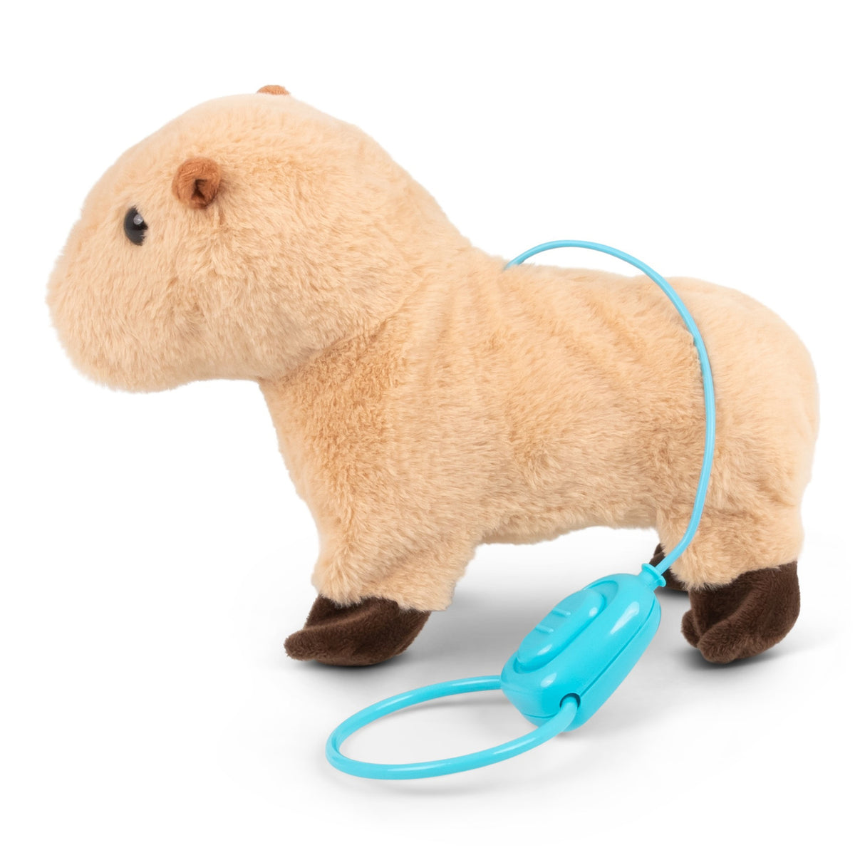 Capybara Animigos Kuscheltier an der Leine mit Lauffunktion