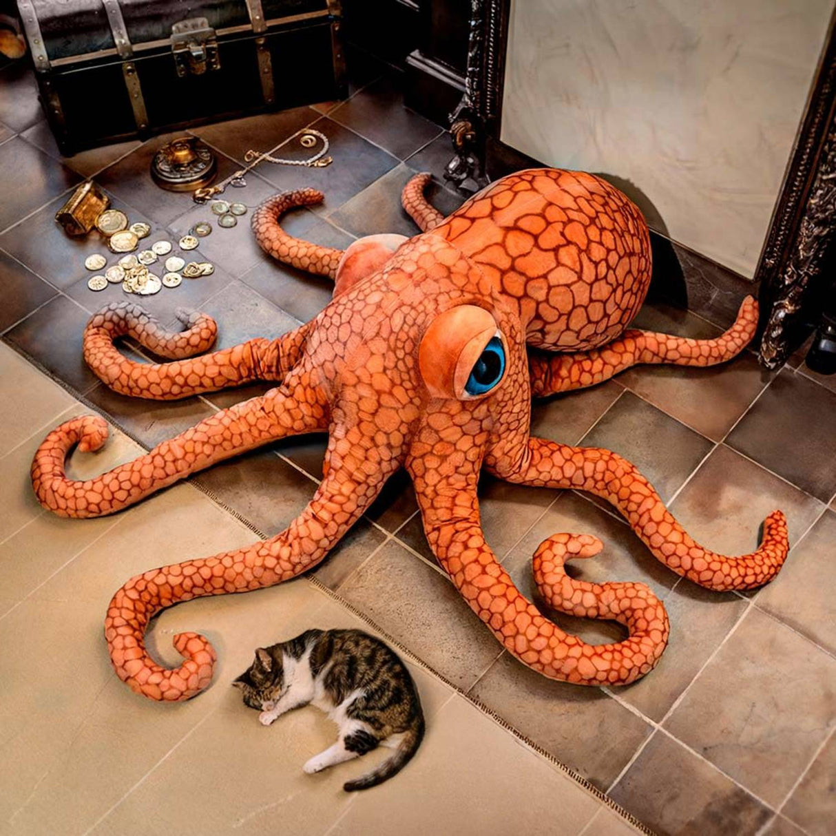 Riesiges XXL Octopus Kuscheltier- 1.5m