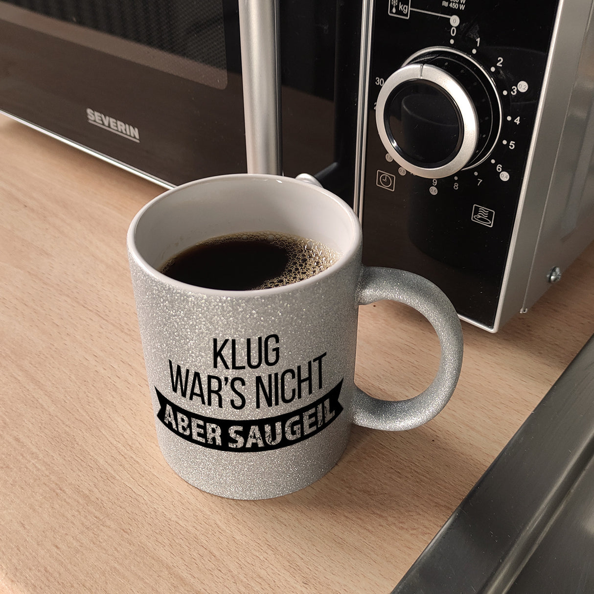 Klug war's nicht - aber saugeil Kaffeebecher