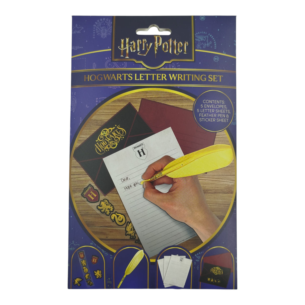 Harry Potter Hogwarts Briefset mit Federstift