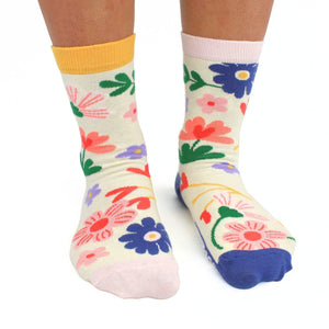 Just for you Blumen Oddsocks Socken in 37-42 im 6er Set