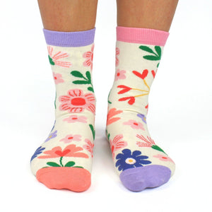 Just for you Blumen Oddsocks Socken in 37-42 im 6er Set
