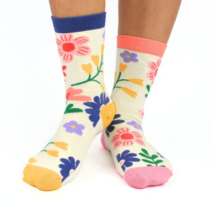 Just for you Blumen Oddsocks Socken in 37-42 im 6er Set