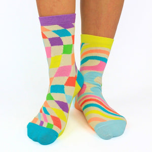 Stay Groovy Disco Oddsocks Socken in 37-42 im 6er Set