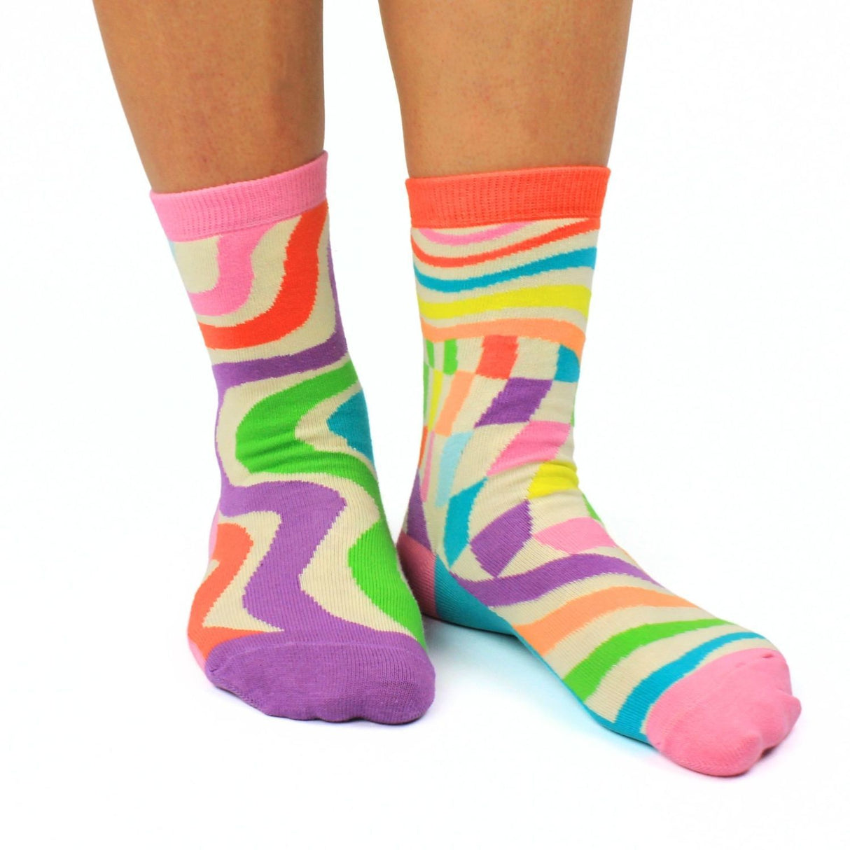 Stay Groovy Disco Oddsocks Socken in 37-42 im 6er Set