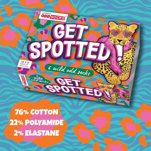 Get Spotted Tierfell Oddsocks Socken in 37-42 im 6er Set