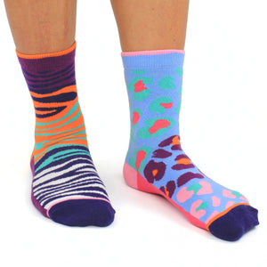 Get Spotted Tierfell Oddsocks Socken in 37-42 im 6er Set