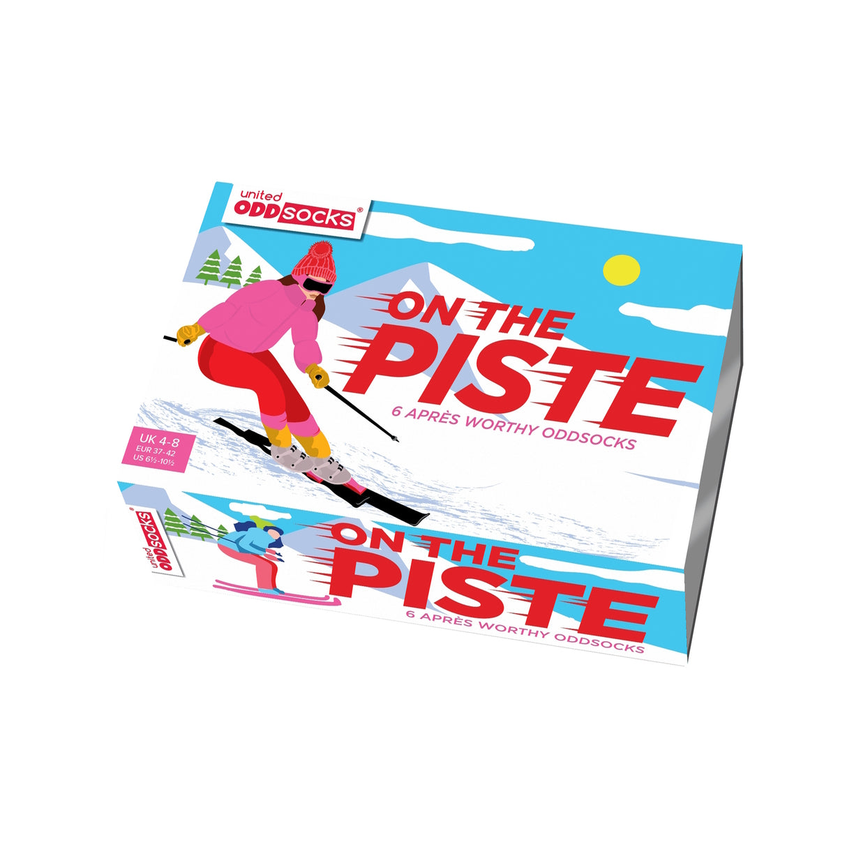 On the Piste Ski Oddsocks Socken in 37-42 im 6er Set