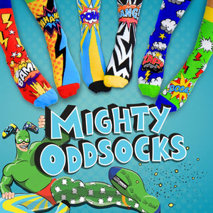 Verrückte Superhelden Comic Oddsocks Socken in 39-46 im 6er Set