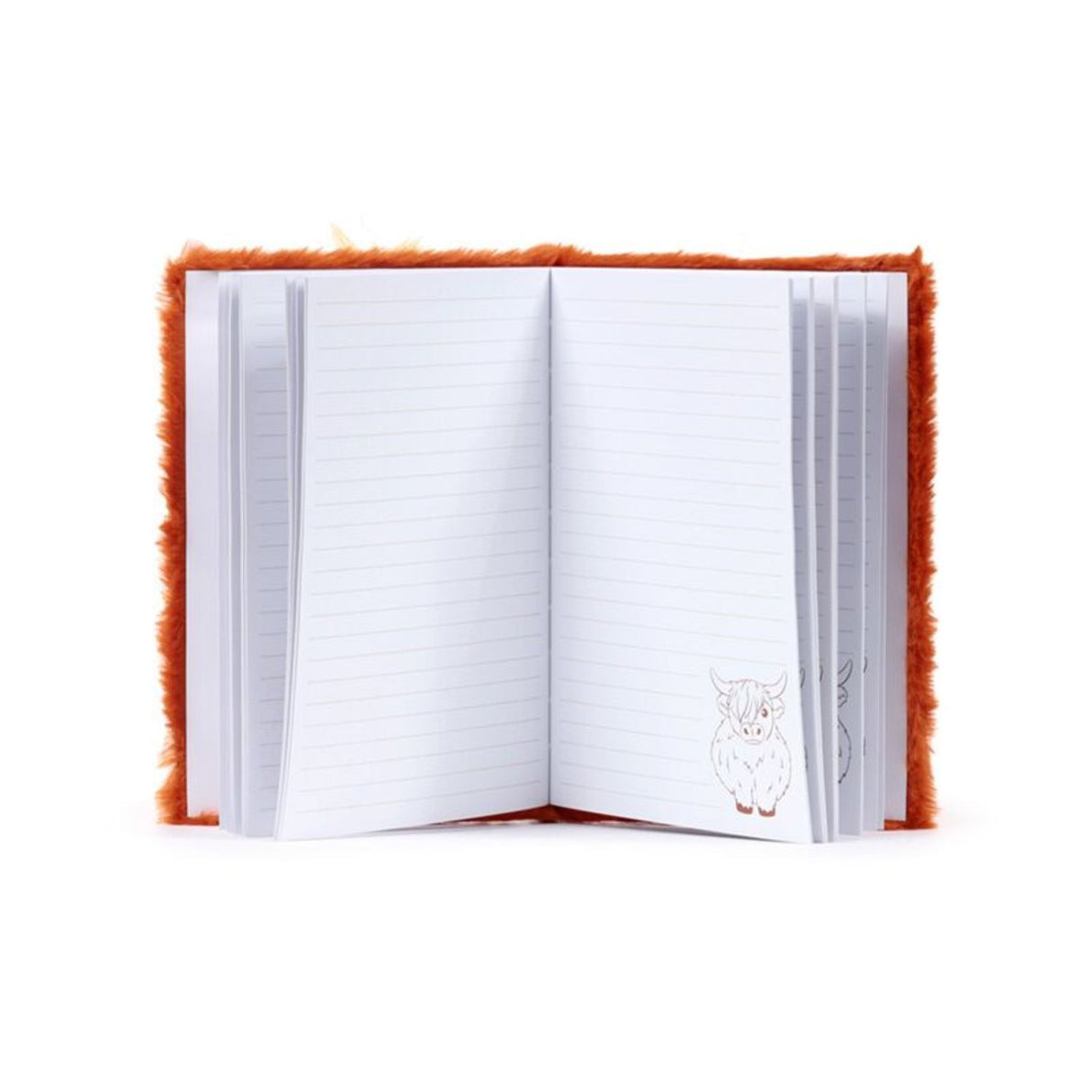 Hochland Kuh flauschiges Notizbuch