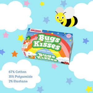 Bugs and Kisses Käfer Oddsocks Socken in 27-30 im 6er Set