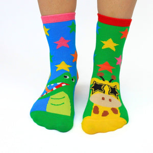 Party Pals Tiere Oddsocks Socken in 27-30 im 6er Set