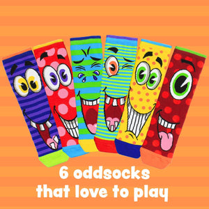 Verrückte Grimassen Silly Soles Oddsocks Socken in 30,5-38,5 im 6er Set
