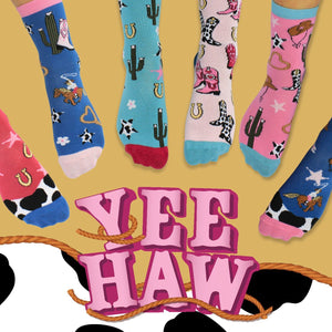 Pferde Mädchen Oddsocks Socken in 30,5-38,5 im 6er Set