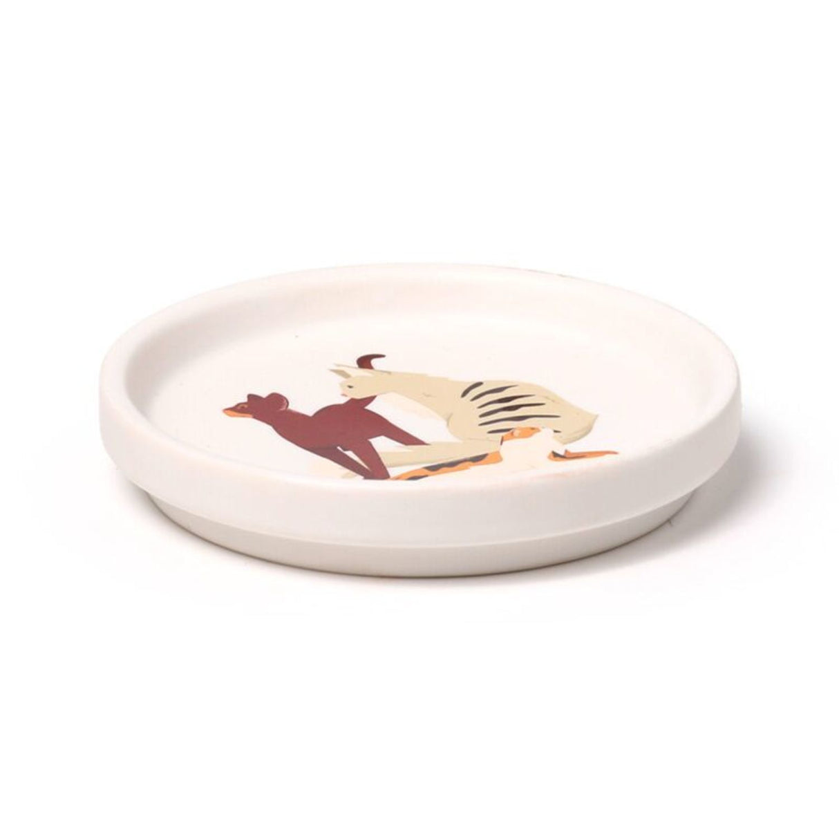 Feline Fine Katzen Kaffeebecher & Untersetzer Set
