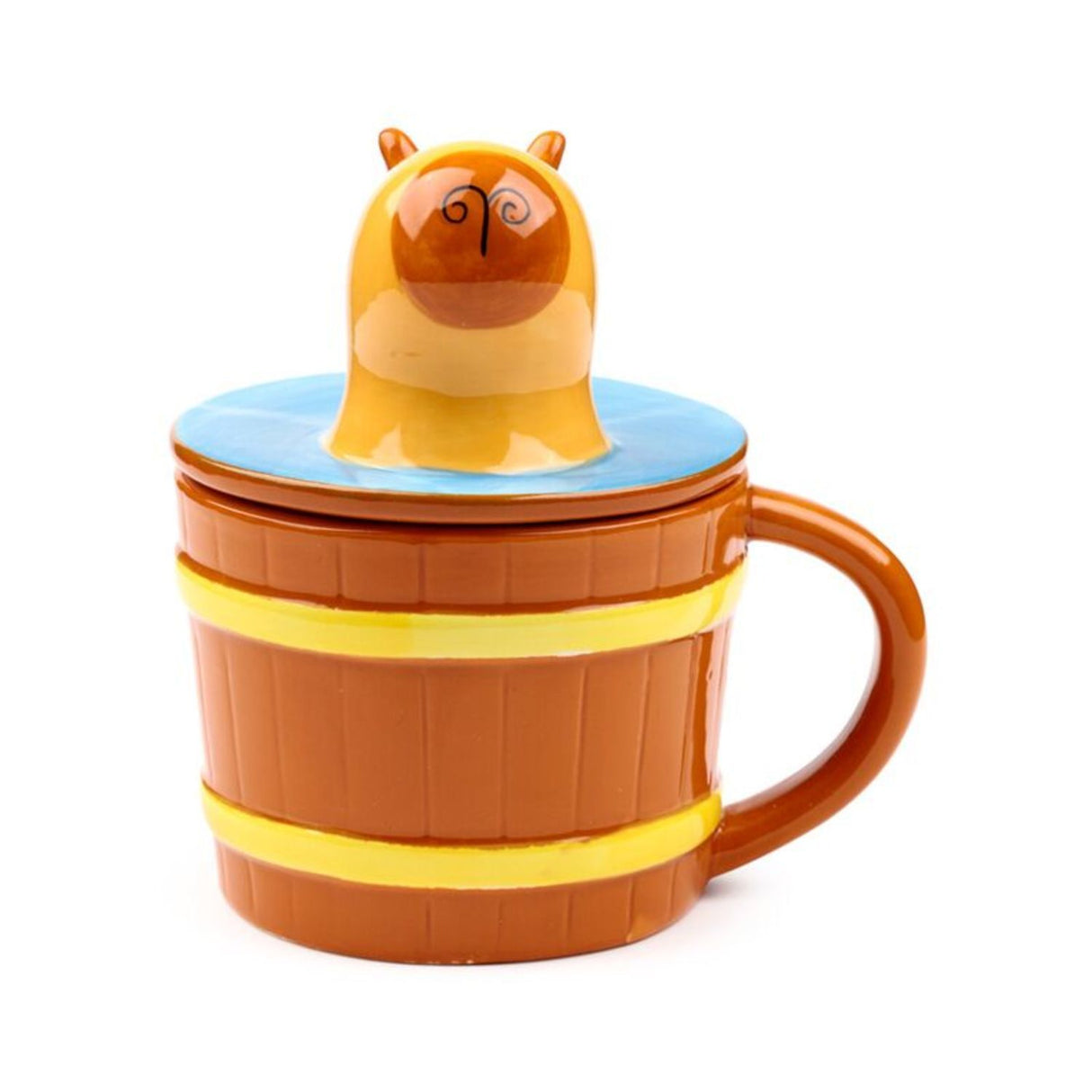 Capybara Tasse mit Deckel