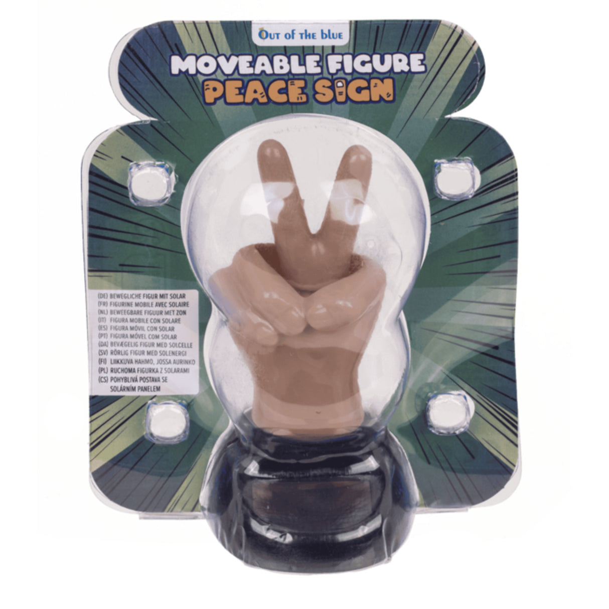 Peace Zeichen Solar Wackelfigur