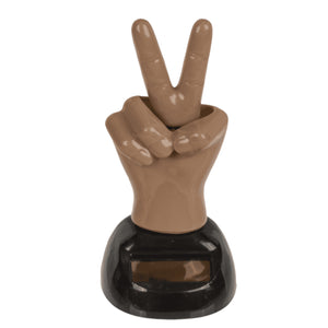 Peace Zeichen Solar Wackelfigur