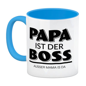 Papa ist der Boss. Außer Mama ist da Kaffeebecher