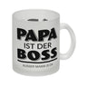 Papa ist der Boss. Außer Mama ist da Kaffeebecher