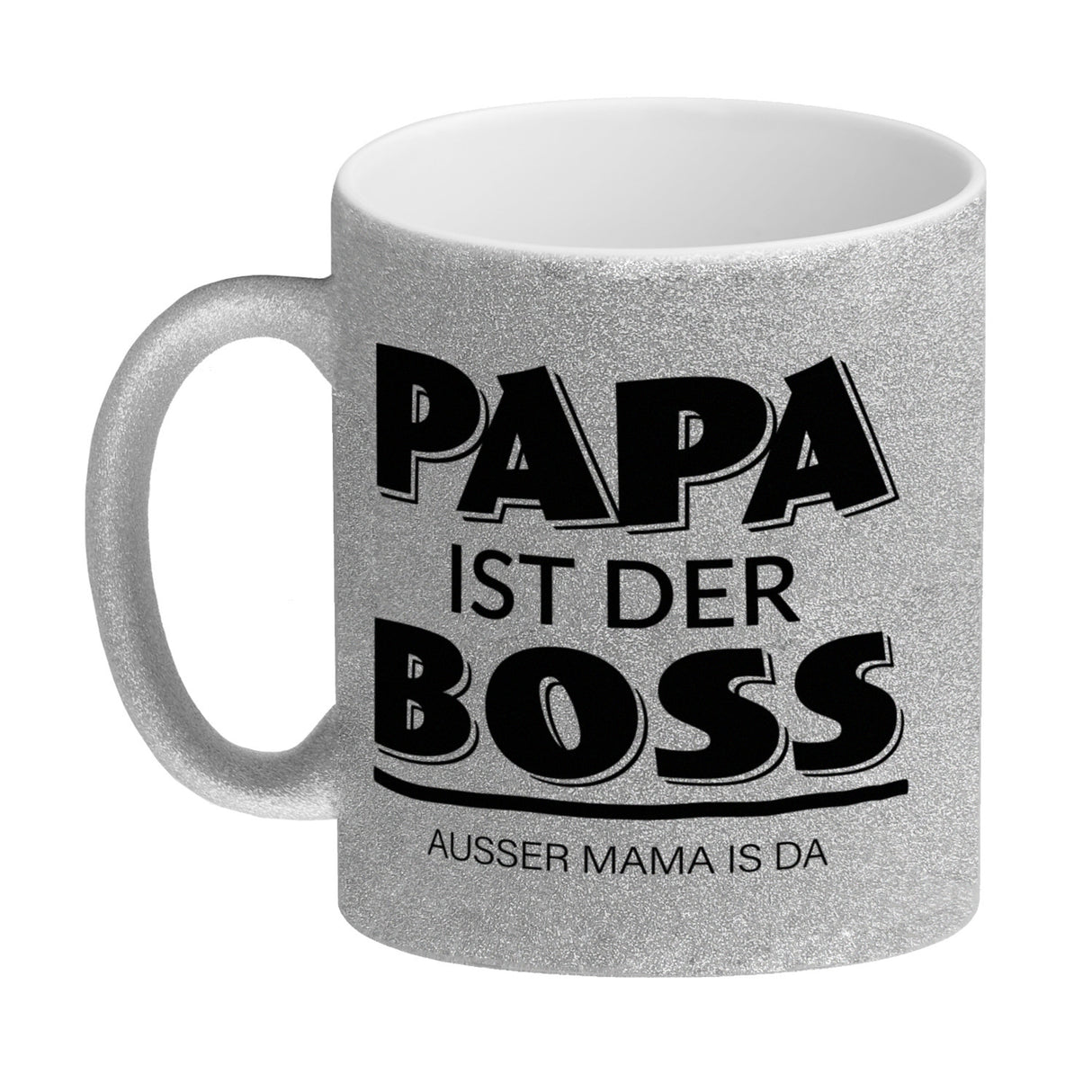 Papa ist der Boss. Außer Mama ist da Kaffeebecher