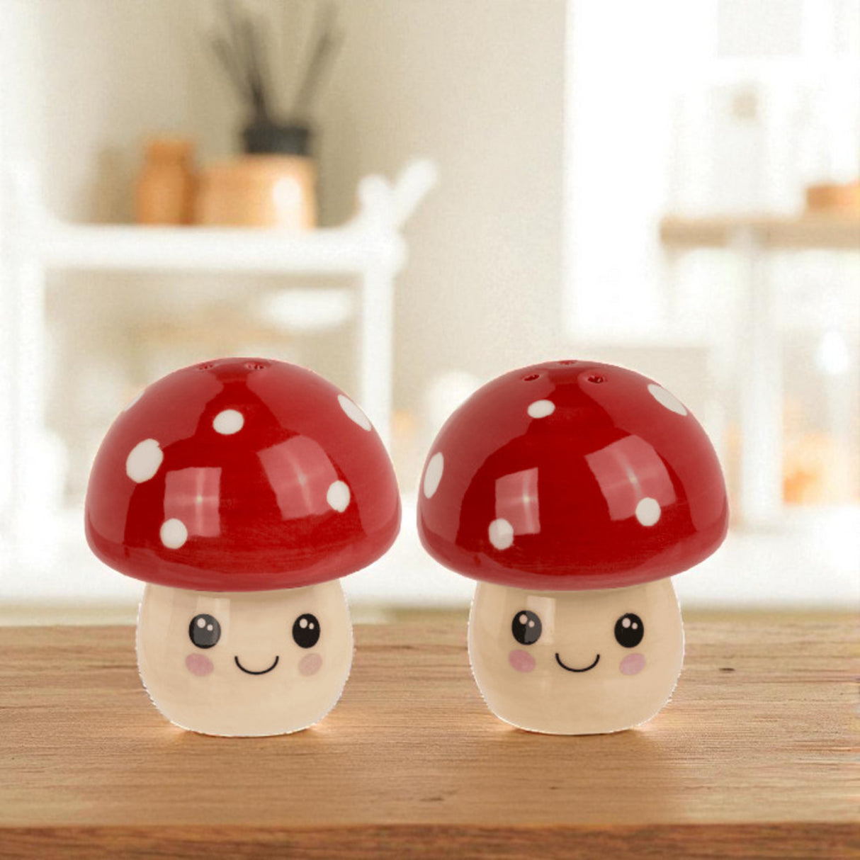 Fliegenpilz Kawaii Salz- und Pfefferstreuer Set