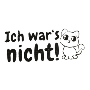 Ich wars nicht! Holzstempel mit Katze