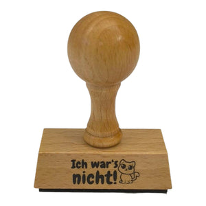 Ich wars nicht! Holzstempel mit Katze
