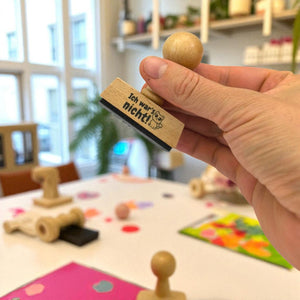 Ich wars nicht! Holzstempel mit Katze