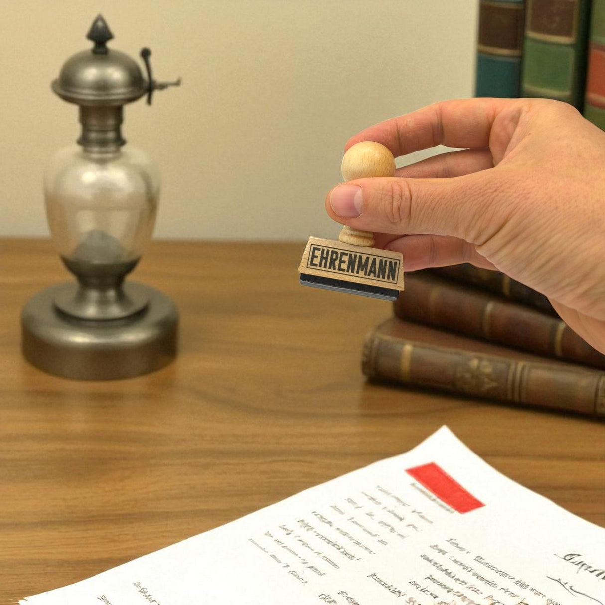 Ehrenmann Holzstempel
