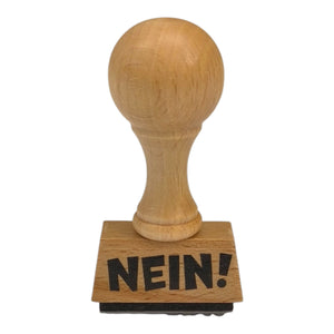 Nein! Holzstempel