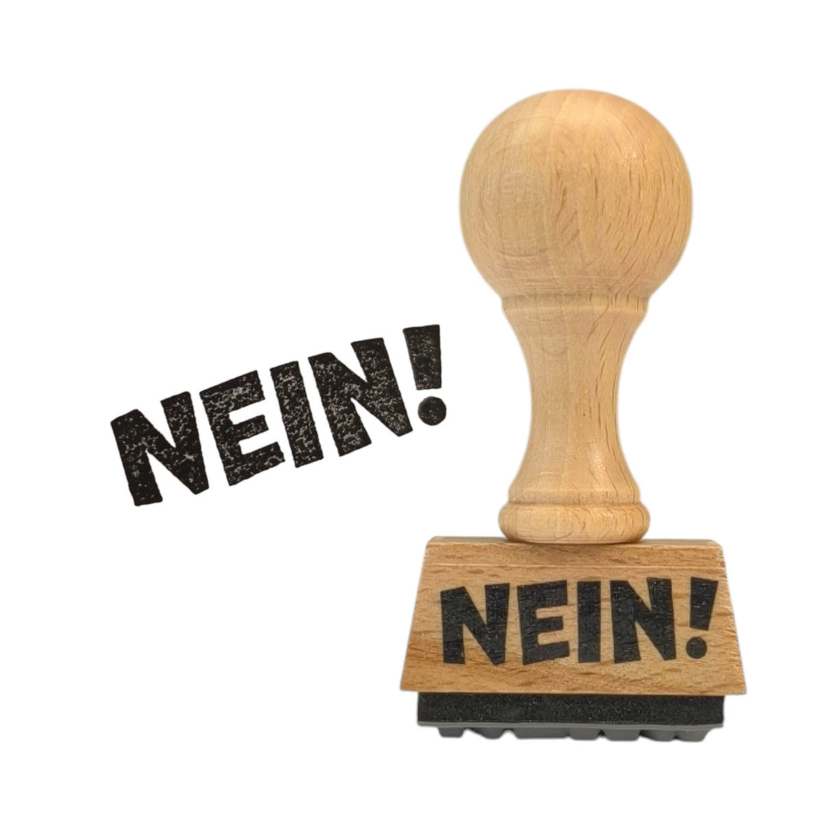 Nein! Holzstempel