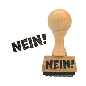 Nein! Holzstempel