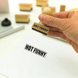 Not Funny Holzstempel