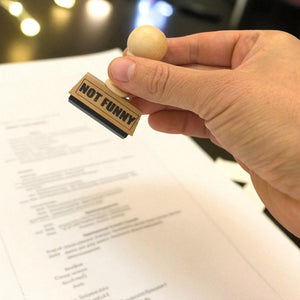 Not Funny Holzstempel