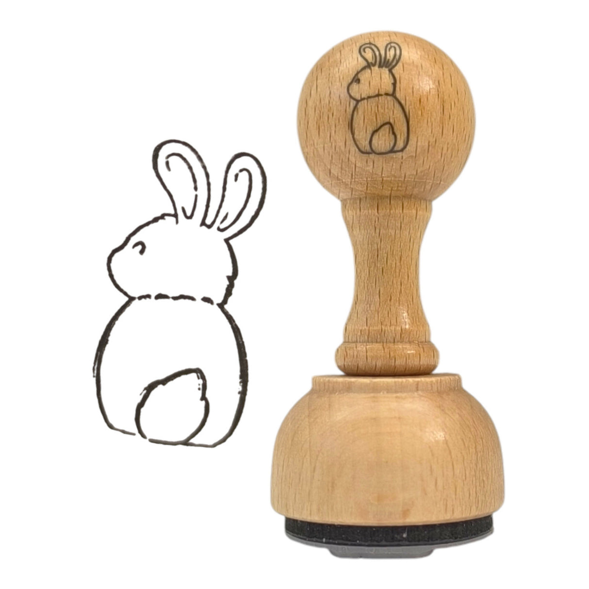 Hase Holzstempel