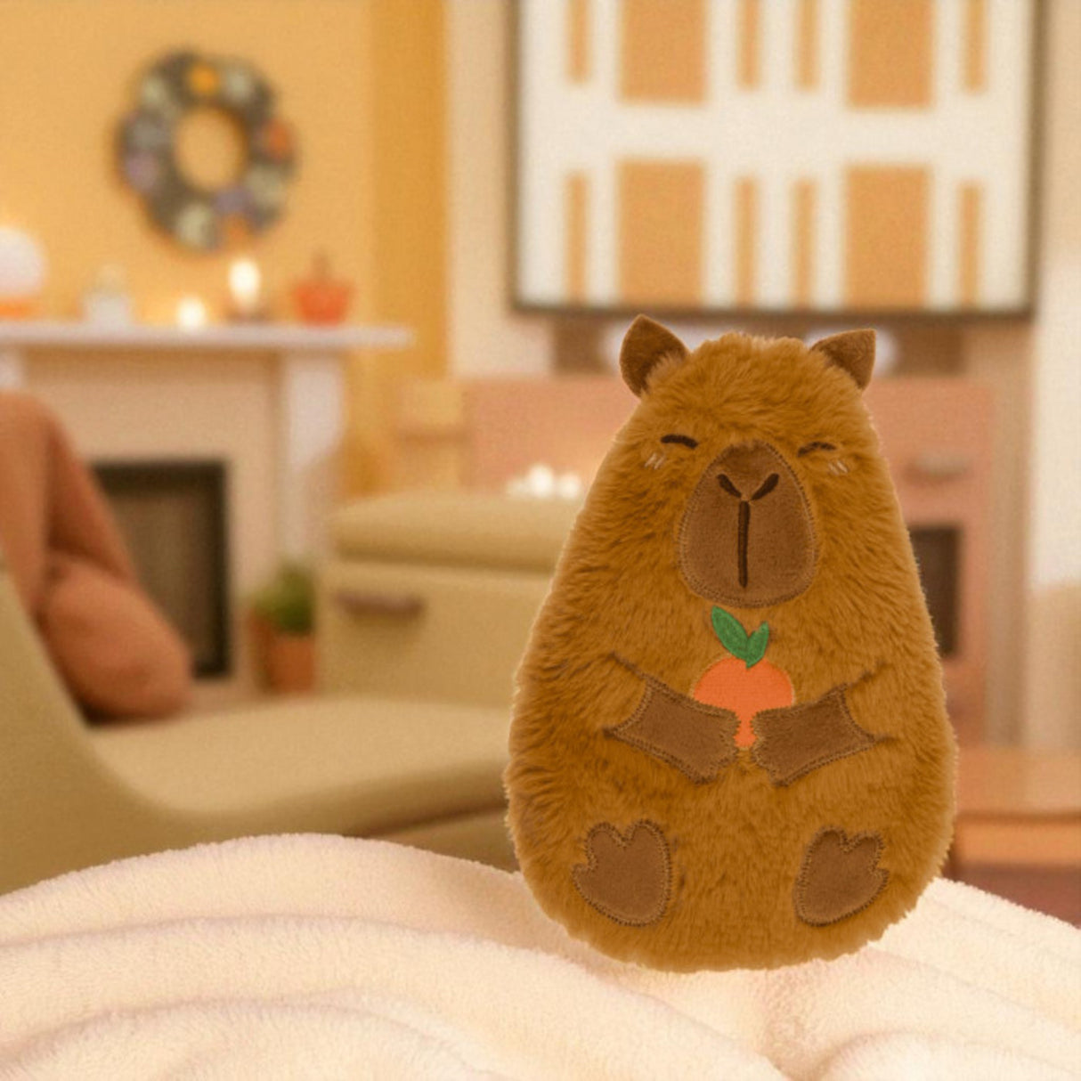 Capybara Wärmekissen mit Tonkugelfüllung