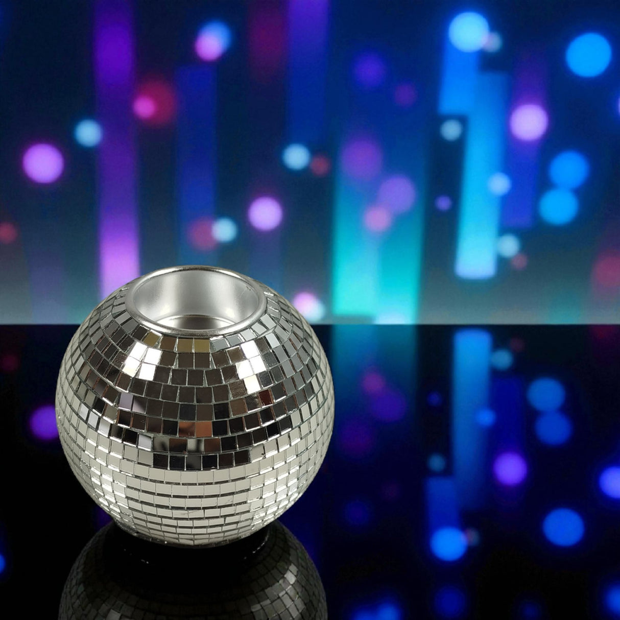 Discokugel Teelichthalter