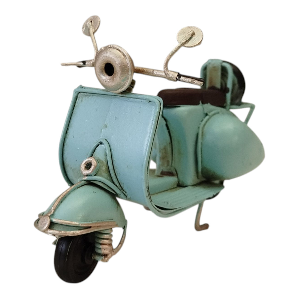 Retro Motorroller Dekoartikel aus Metall in blau