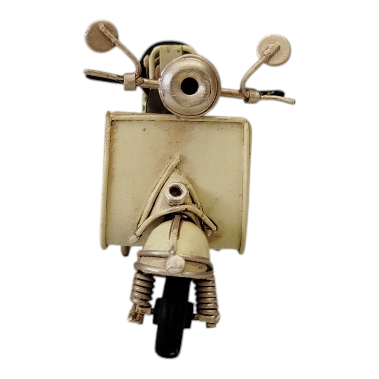 Retro Motorroller Dekoartikel aus Metall in weiß
