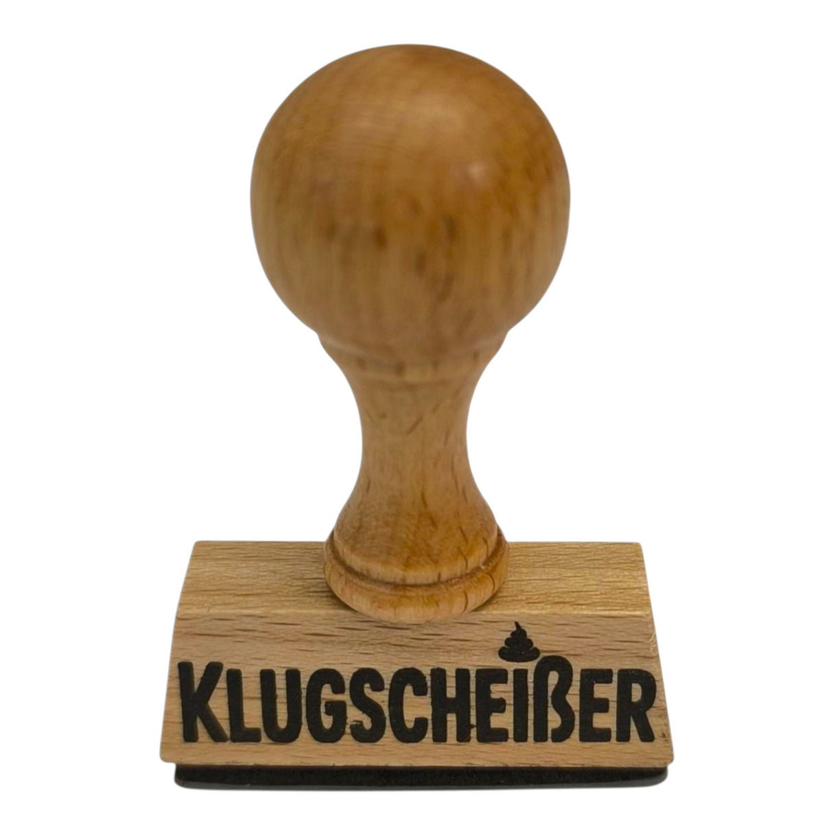 Klugscheißer Holzstempel