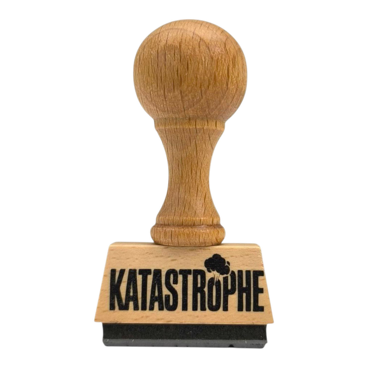 Katastrophe Holzstempel